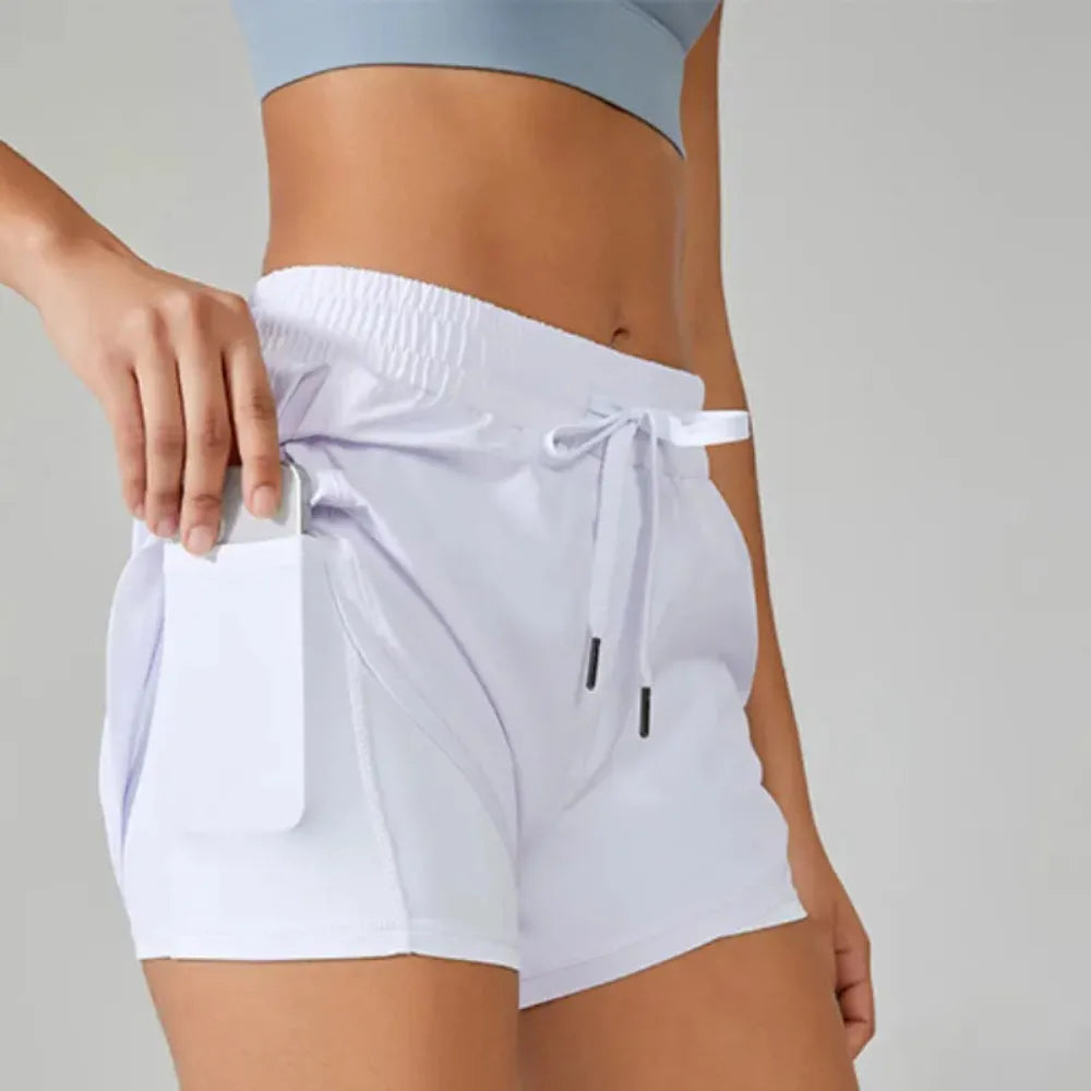 2 in 1 Yoga Shorts Women Fitness Shorts