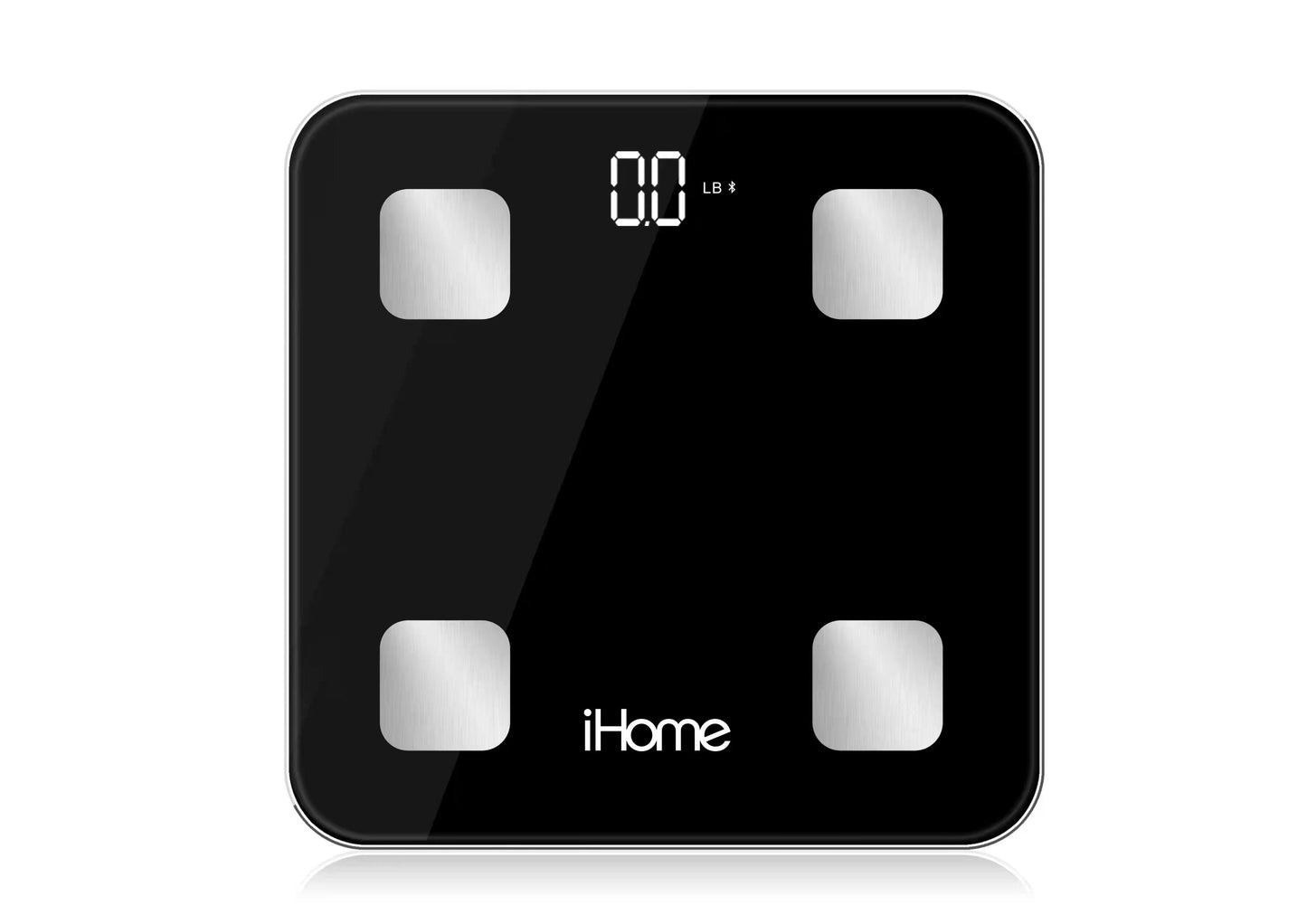 Smart Bluetooth Digital Battery Power Bathroom Scale, Body Weight BMI Weighing 397 Lbs, Black