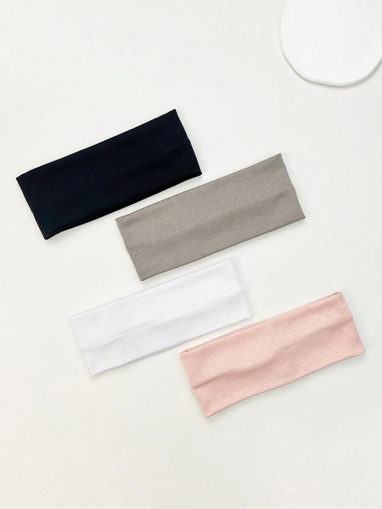 4Pcs/Set Fashion Knitted Hair Bands Women Solid Color Wide Elastic Headband Sport Yoga Hairband Soft Wash Face Makeup Headwrap