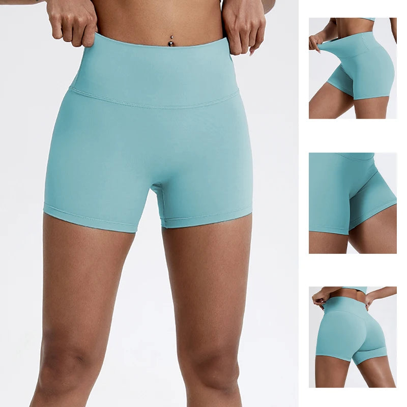 Running Sports Shorts Women Buttock Lift Gym Leggings Women Cycling Slim Fit Workout Shorts High Waist Yoga Shorts