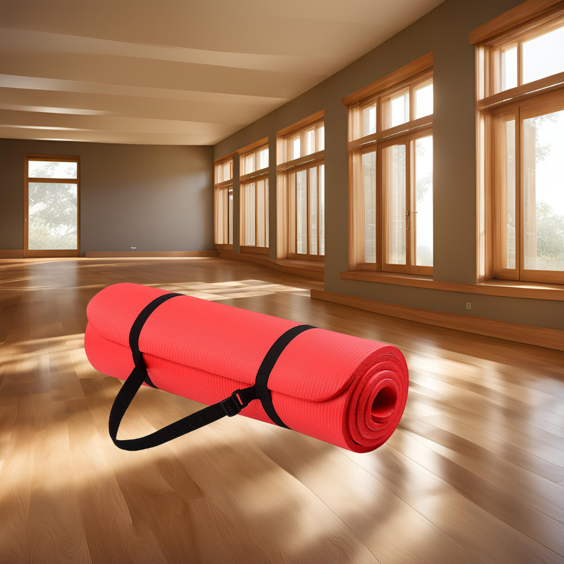 PowerGrip Red Yoga Mat