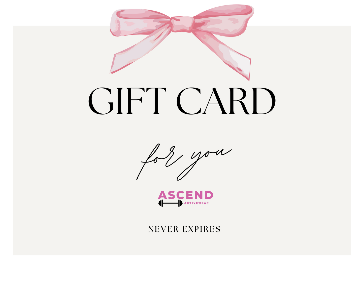 Ascend Activewear Gift Card